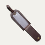 Rounded Leather Luggage Tag