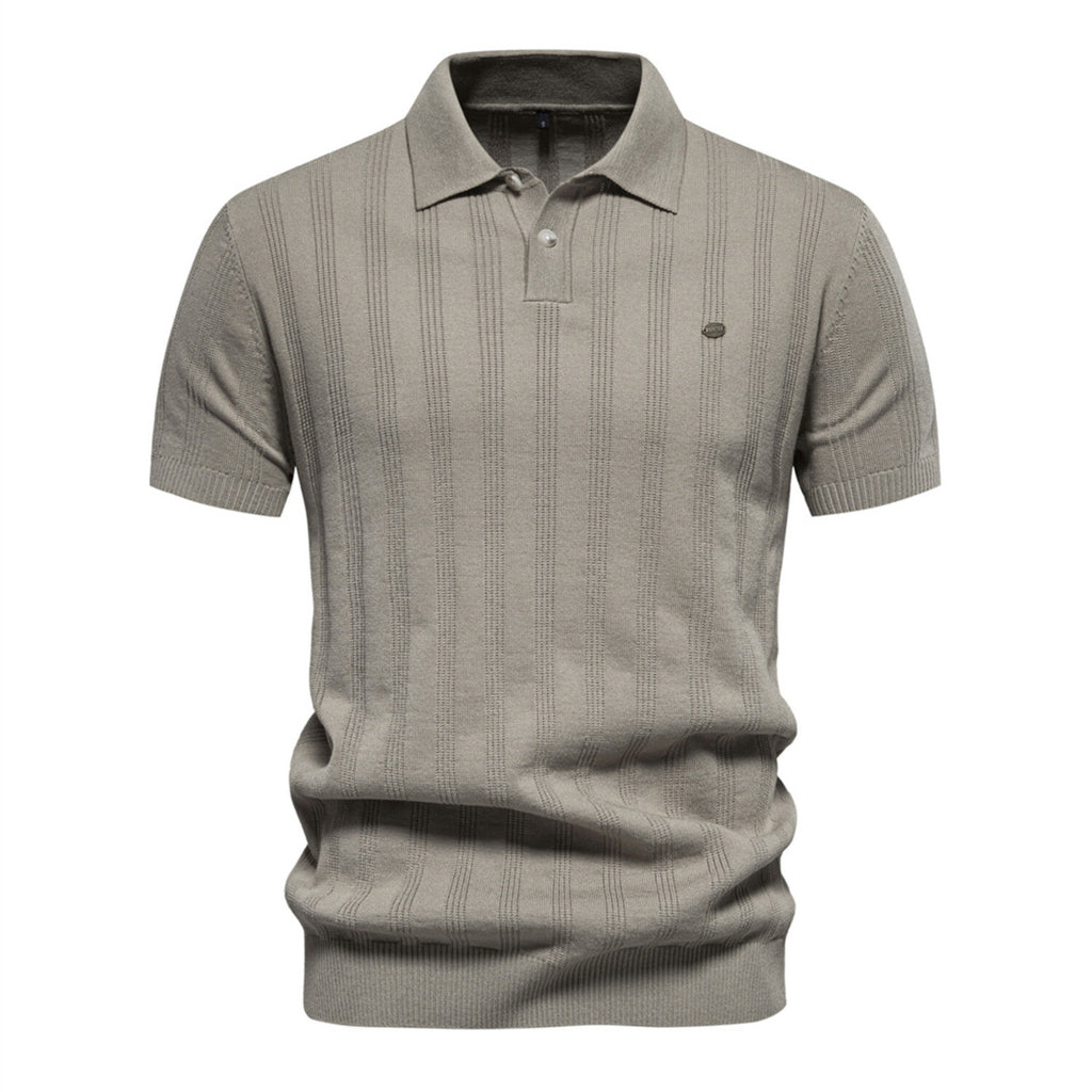 Knit Polo Shirt // Khaki