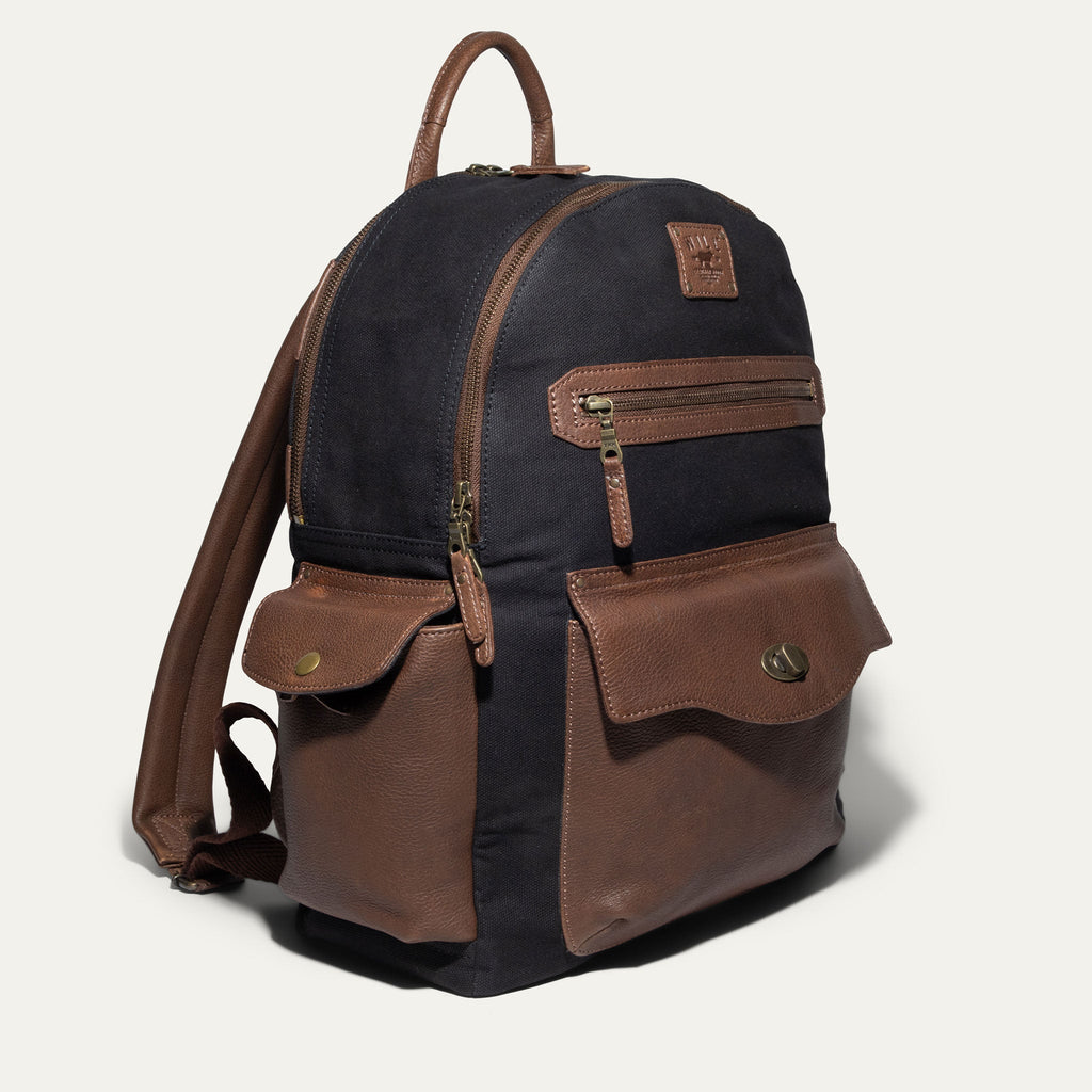 Canvas + Leather Backpack