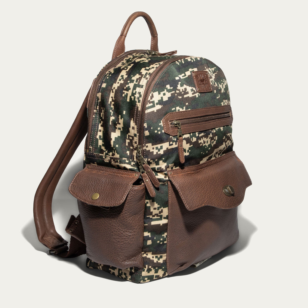 Canvas + Leather Backpack