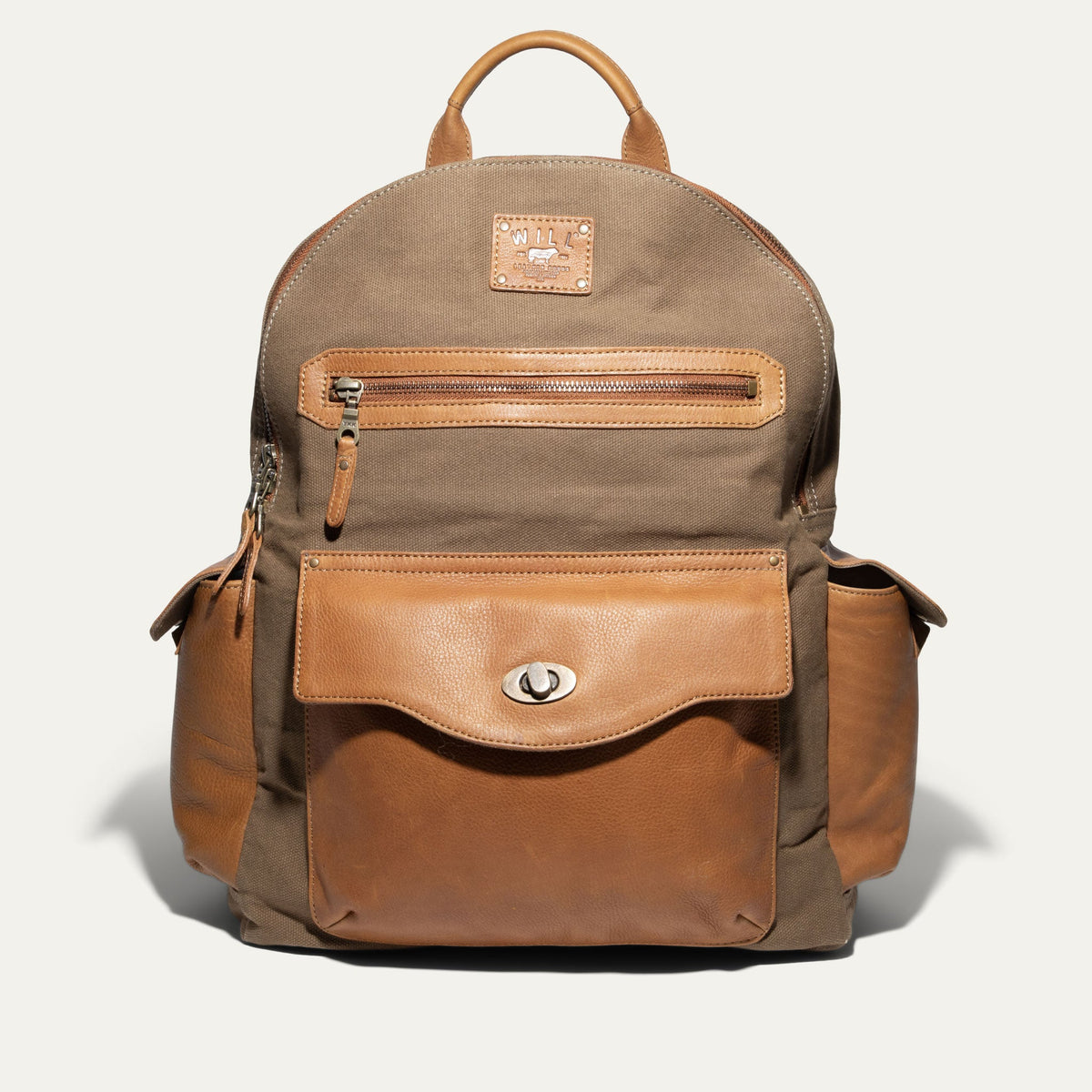 Canvas + Leather Backpack