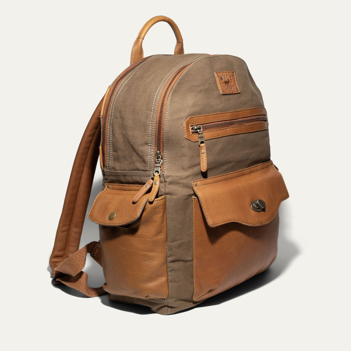 Canvas + Leather Backpack