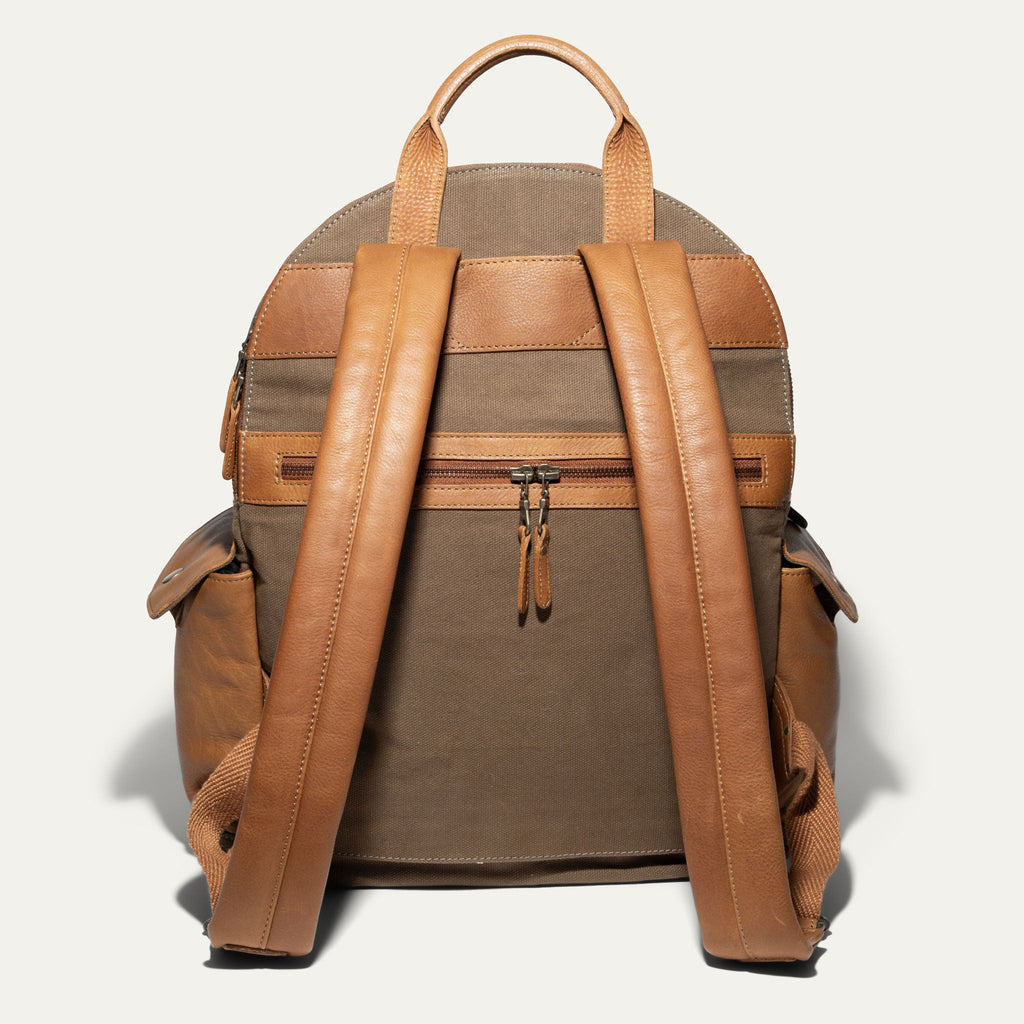 Canvas + Leather Backpack