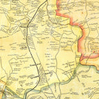 Vintage Map of Baltimore County, Maryland 1857