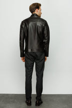 The Del Rio Leather Black Men Jacket