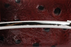 The Porto Alegre Burgundy Leather Belt