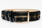 The Vicino Black Leather Belt