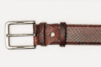 The Boss Burgundy python Sneak  Leather Leather Belt