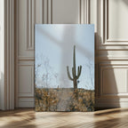 Saguaro Cactus Wall Art Canvas Print, Framed Desert Landscape Art, Southwestern Boho Decor