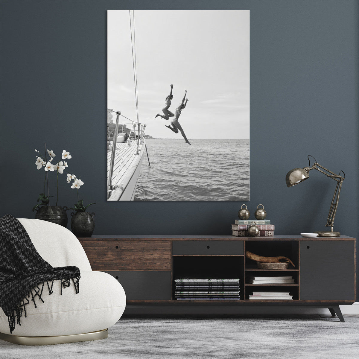 Sailing Wall Art Canvas Print | Ocean Adventure Sailboat