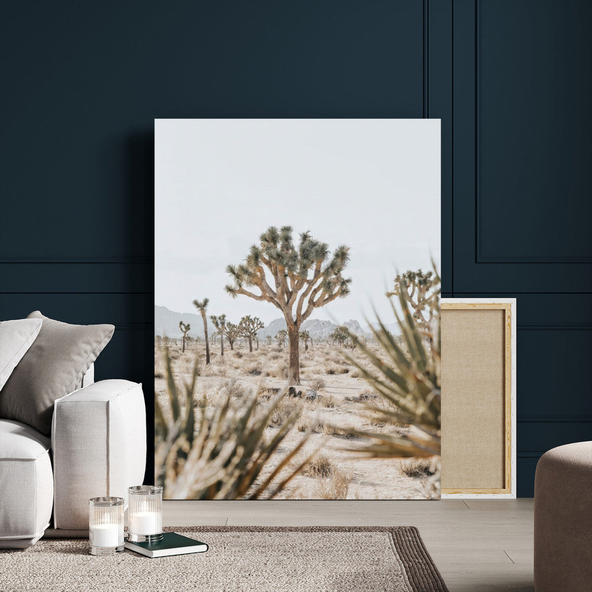 Joshua Tree Wall Art | Framed Desert Landscape Canvas