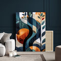 Abstract Flower Wall Art Canvas Print
