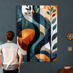 Abstract Flower Wall Art Canvas Print