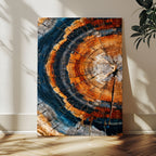 Abstract Wood Grain Canvas Print, Tree Ring Pattern Wall Art