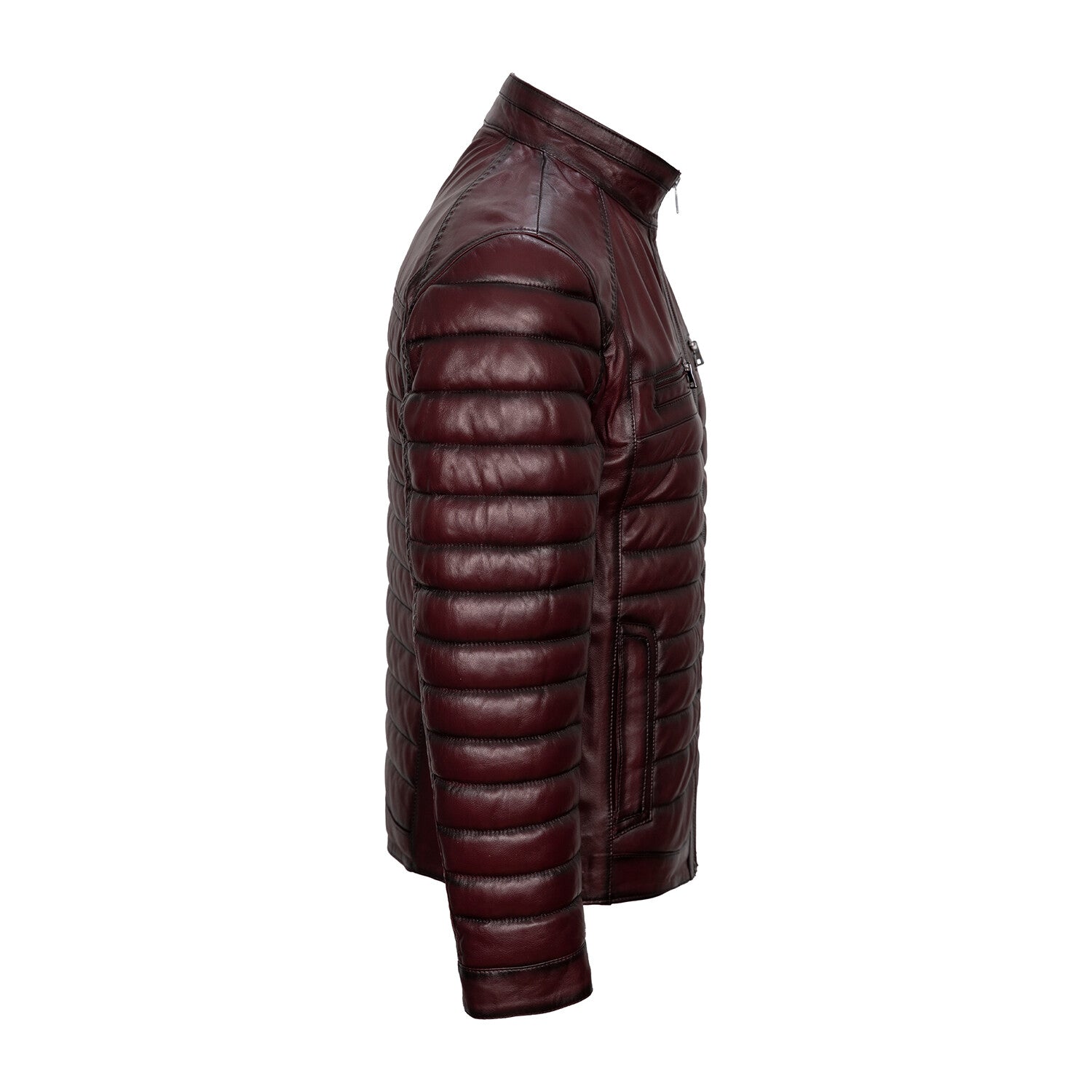Quilted Jacket // Burgundy