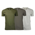 Ultra Soft Sueded Crew-Neck // Military Green + Stone + Sand // Pack of 3