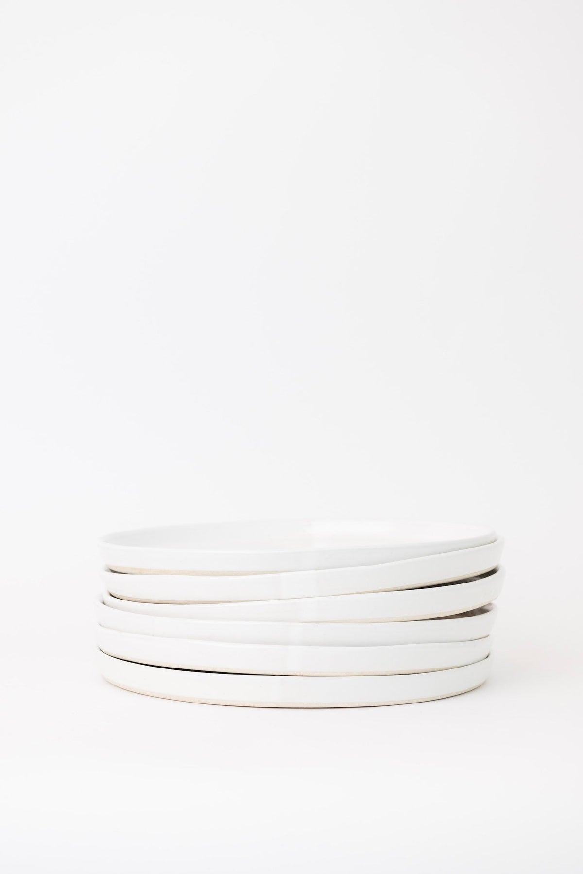 Sonnet Dinner Plate - Matte White/Glossy White - Set of 6