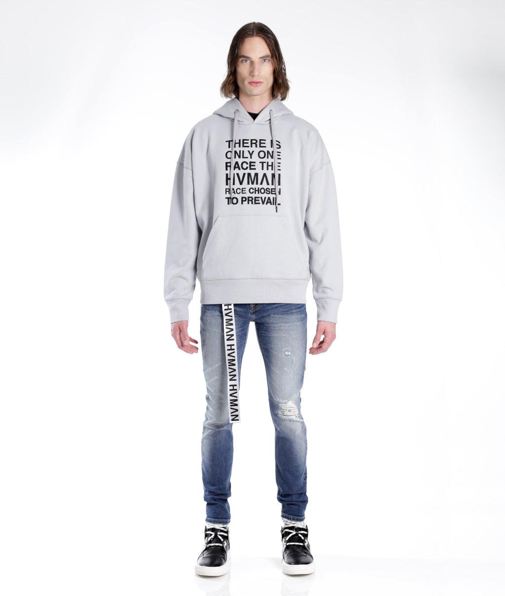 STRAT SUPER SKINNY FIT JEAN w/WHITE BELT IN BALTIC