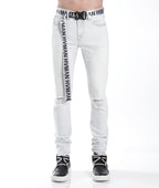 STRAT SUPER SKINNY FIT JEAN w/WHITE BELT IN ZEPHYR