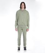 FULL ZIP SWEATSHIRT IN ASPEN