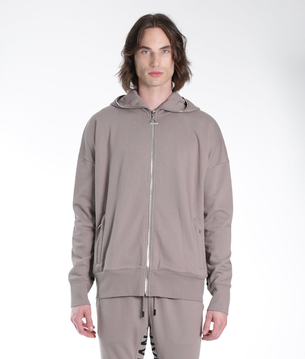 FULL ZIP SWEATSHIRT IN SATELLITE