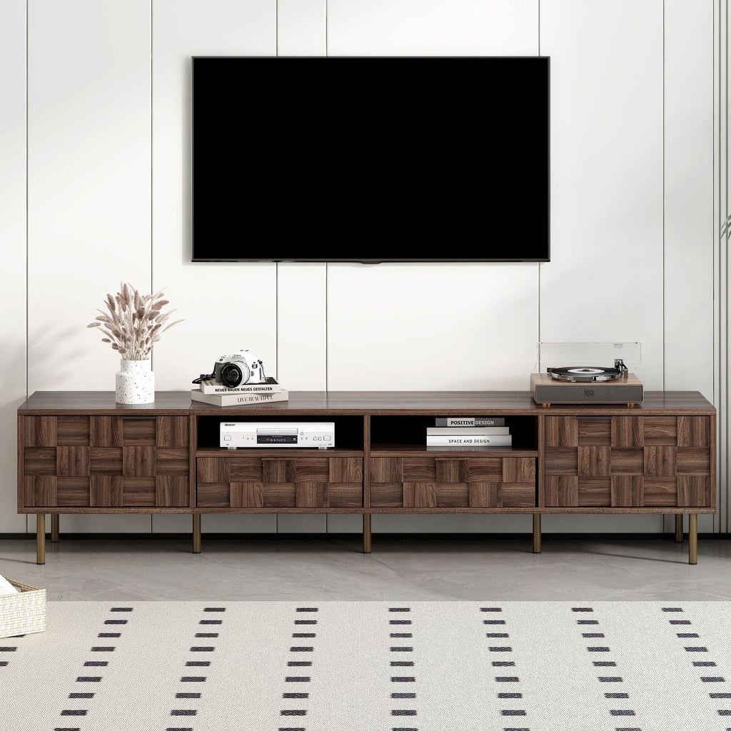 TV Stand With 2 Drawers, Storage Cabinet