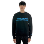 HVMAN CRYSTAL CREW SWEATSHIRT IN HVMAN LOVE