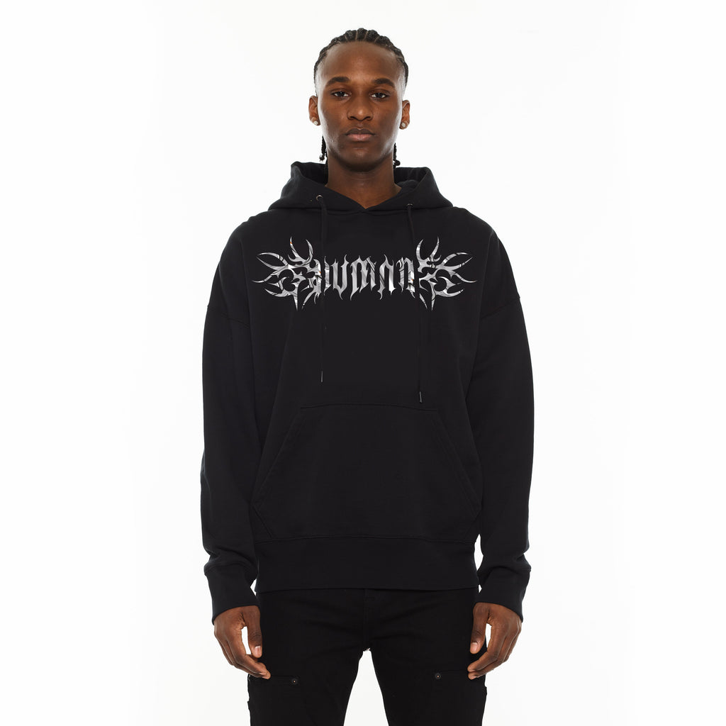 Hvman's Pullover Crewneck Sweatshirt "Broken Hearts" in Black