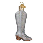 Glittered Boot Ornament