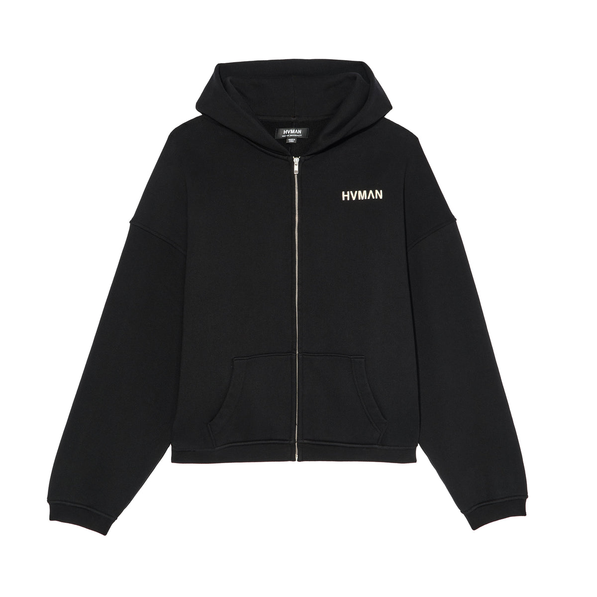Hvman's Full Zip Sweatshirt in Black