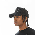 Hvman's Triangle Logo Mesh Trucker Hat in Black