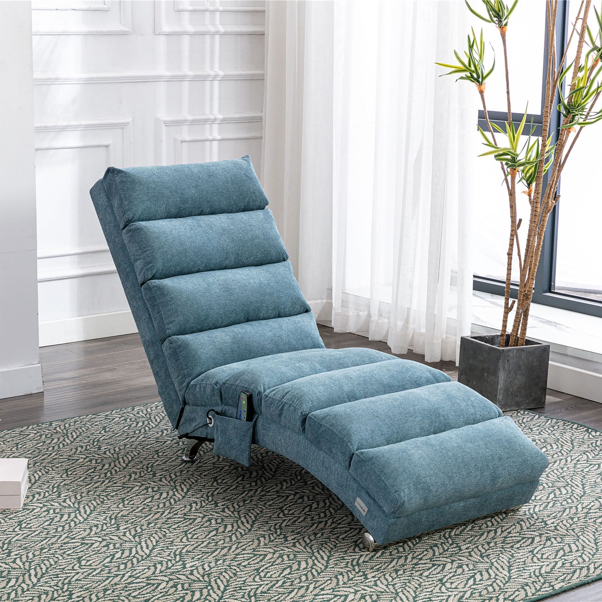 Massage Chaise Lounge Indoor, Ergonomic Electric Massage Lounger