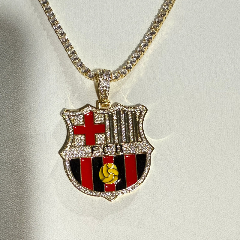 Customized Gifts Barcelona F.C. Pendant Necklace Chain for Football Fans