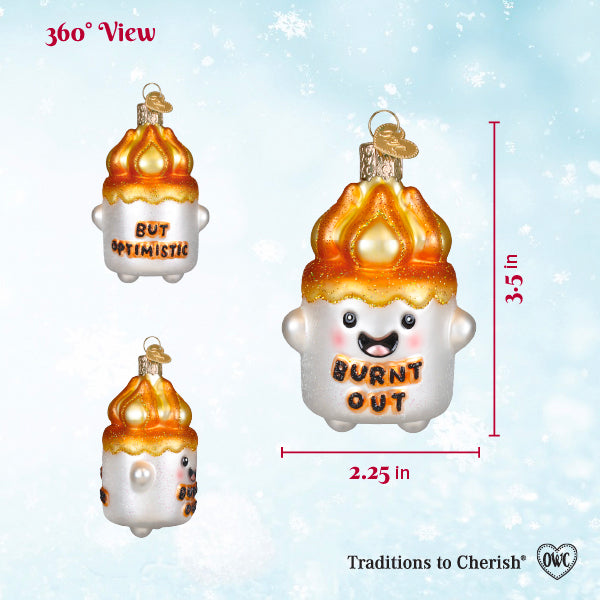 Burnt-out Marshmallow Ornament