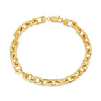 14k Yellow Gold French Cable Chain Bracelet  (6.10 mm)