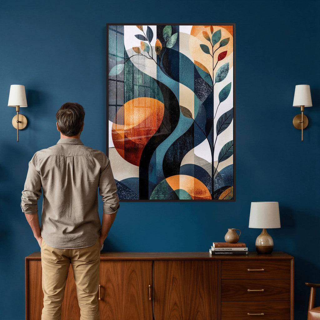 Abstract Flower Wall Art Canvas Print