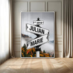 Personalized Street Sign Art Canvas Print