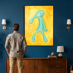 Squidward Tentacles Wall Art Canvas Print | Bold and Brash