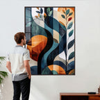 Abstract Flower Wall Art Canvas Print
