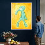 Squidward Tentacles Wall Art Canvas Print | Bold and Brash
