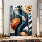 Abstract Flower Wall Art Canvas Print