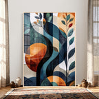 Abstract Flower Wall Art Canvas Print