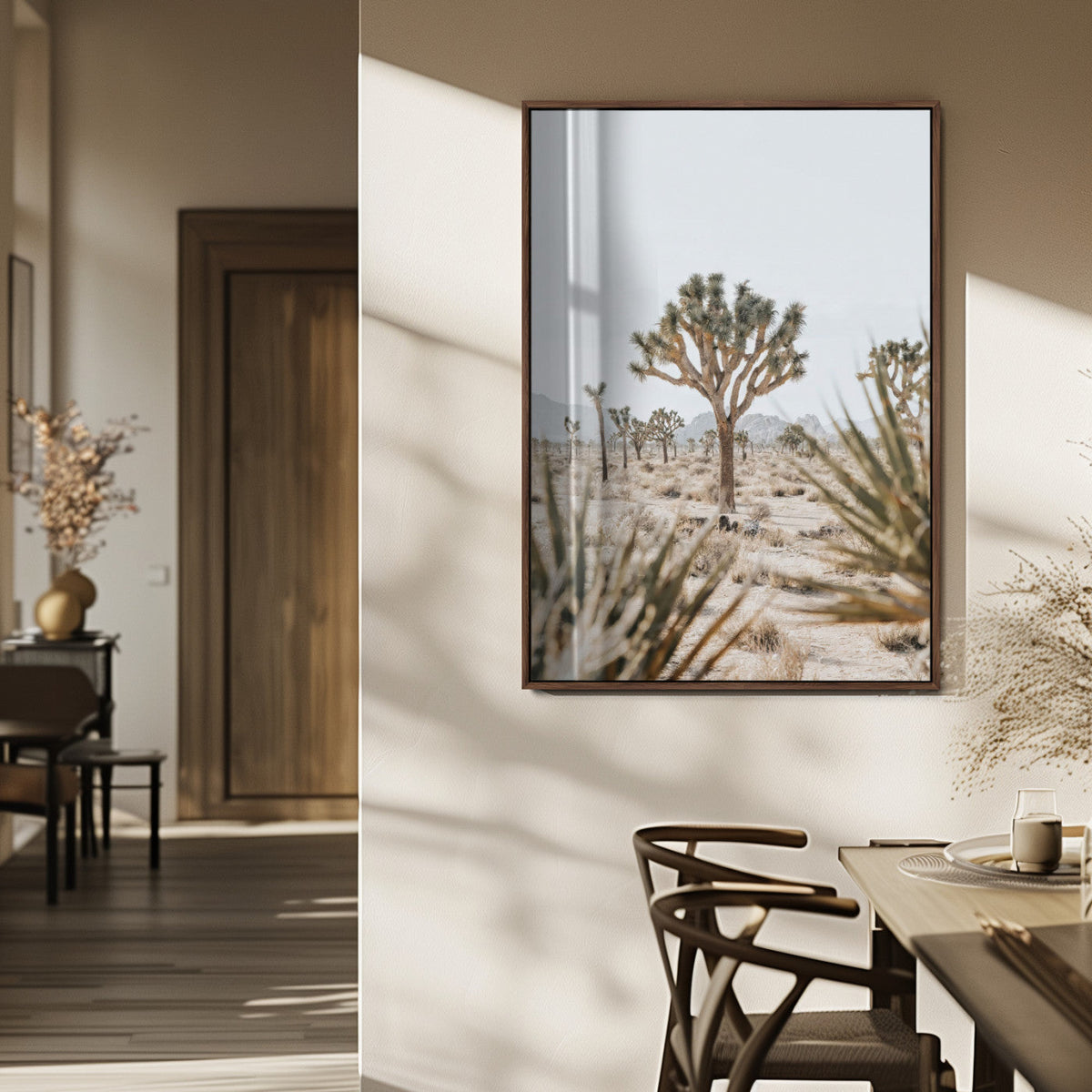Joshua Tree Wall Art | Framed Desert Landscape Canvas