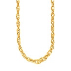 14k Yellow Gold Ornate Prince of Wales Chain Necklace