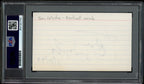 Sam Wyche Autographed Index Card Cincinnati Bengals PSA/DNA
