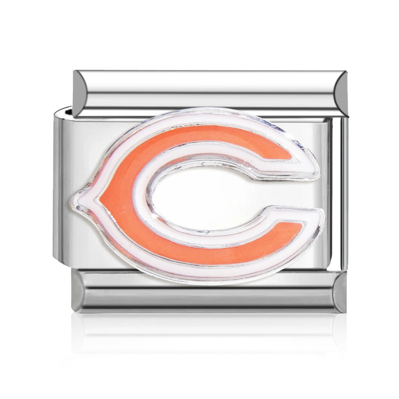 Football Team Logo Italian Charm Bracelet – Custom Gifts for Fans