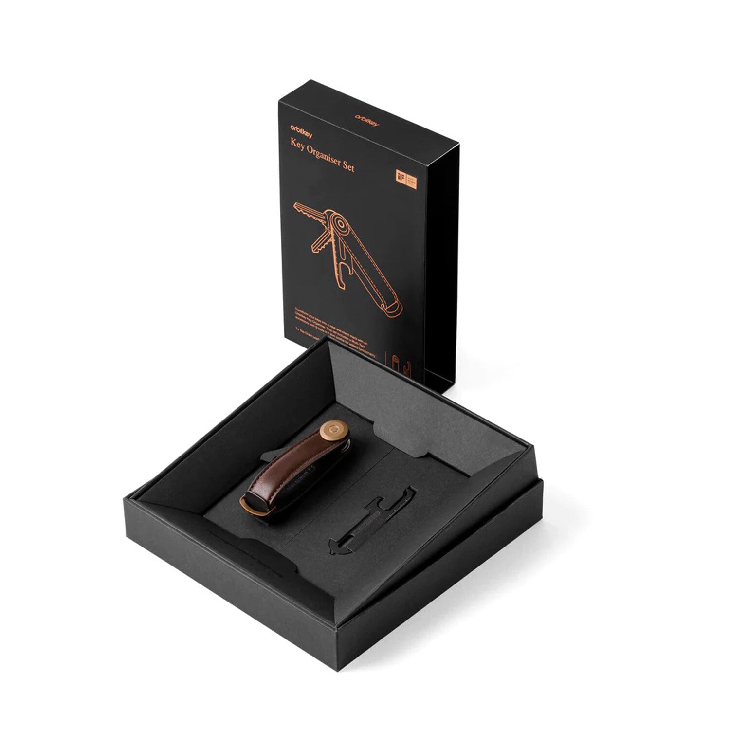 Leather Key Organizer // Multi-Tool V2 // Espresso + Black