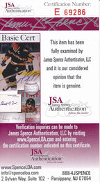 John Madden HOF Raiders Signed/Inscribed Goal Line Art GLAC Postcard JSA 165641