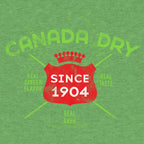 Vintage Faded Canada Dry Ginger Ale T-Shirt - Heather Kelly Green