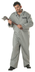 Axe Murderer Gray Jumpsuit Plus Size Adult Costume